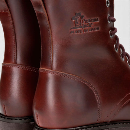 Panama Jack Women's Burgundy Waterproof Leather Warm Lace-Up Boots - Frisia-B45