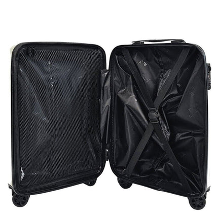 ABS Hard Shell Cabin 56 x 38 x 24 cm Suitcase Suitable for Easyjet, Ryanair