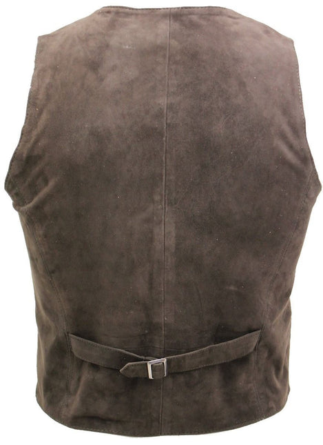 Mens Classic Goat Suede Leather Waistcoat-Norwich