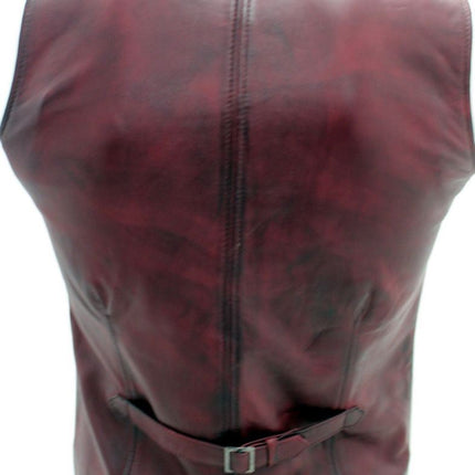 Mens Smart Classic Leather Waistcoat-Bristol
