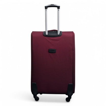 Soft Shell Lightweight Nylon Suitcase Set 4 Wheel Travel Case Holiday Bags