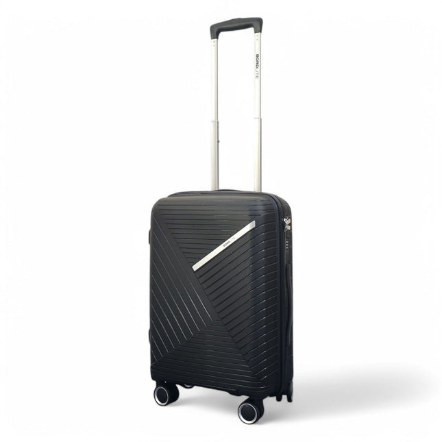 Hard Shell PP Cabin Suitcase 55 x 26 x 20 cm Luggage Suitable for Easyjet, Ryanair