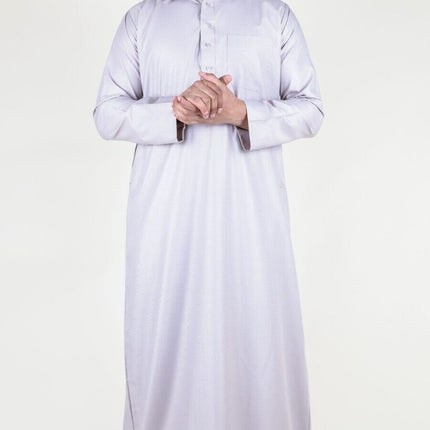 Mens Cream Thobe Jubba Saudi Ramadan Eid Islamic Kaftan Kaudara Arabic Jubbah