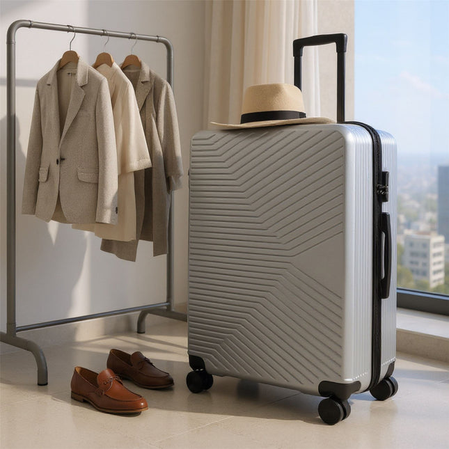 Hardshell Suitcase Set Robust 8 Wheel Cabin Luggage Case Bag