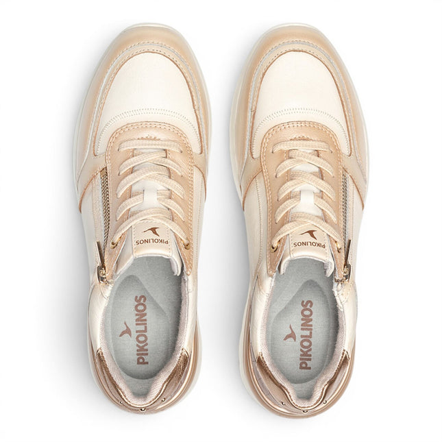 Pikolinos Women's White Leather Sneakers Trainer Shoes - Cantabria