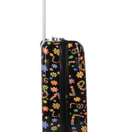 Hard Shell Printed Dual 4 Wheel Luggage Suitcase