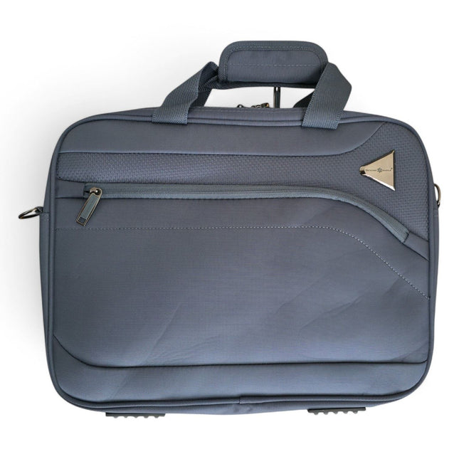 Lightweight Soft Grey Dual 4 Wheel Cabin Luggage Suitcase Set