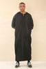 Men's Black Moroccan Thobe Djellaba Jubba Robe Eid