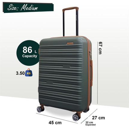 Expandable Hard Shell ABS Suitcase Set 8 Wheel Robust Travel Case Holiday Luggage