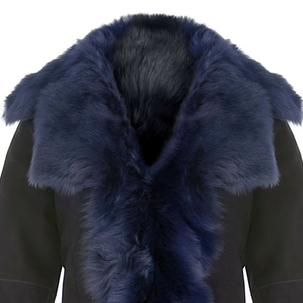 Womens Toscana Sheepskin Suede Trench Coat-Tbilisi