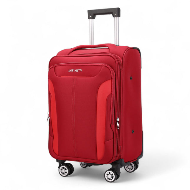 Soft Cabin Suitcase 36.5 x 23.5 x 58 cm Nylon 900D Suitable Integrated Lock for Easyjet, Ryanair, Wizzair