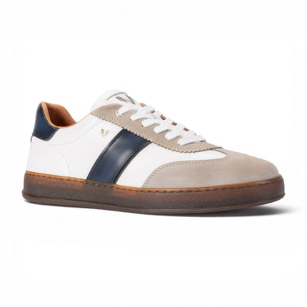 Martinelli Men's Blue Leather Sneakers Trainer Shoes - Seaford