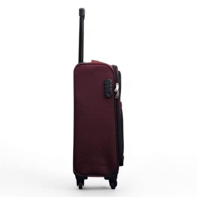 Soft Shell Lightweight Cabin Suitcase 55 x 33 x 21 cm Luggage Suitable for Easyjet, Ryanair