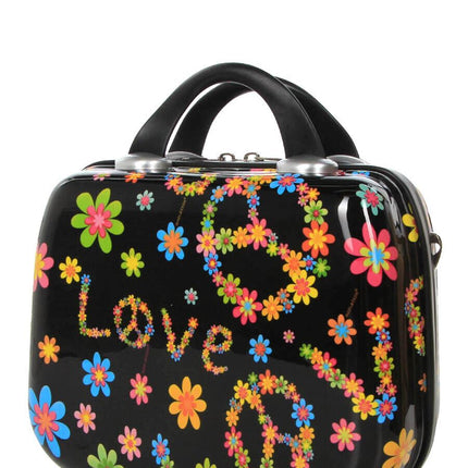 Hard Shell Printed Dual 4 Wheel Luggage Suitcase