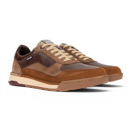 Pikolinos Men's Brown Leather Trainers Sneaker Lace-Up Shoes - Teide