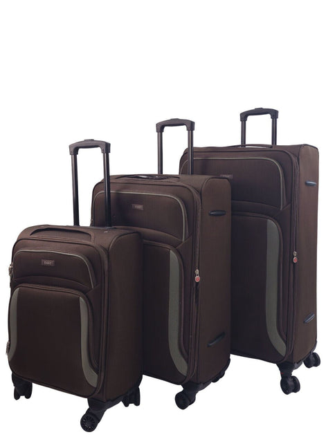 Soft Shell Suitcase Luggage Set Travel Light Carry On Cabin Bag