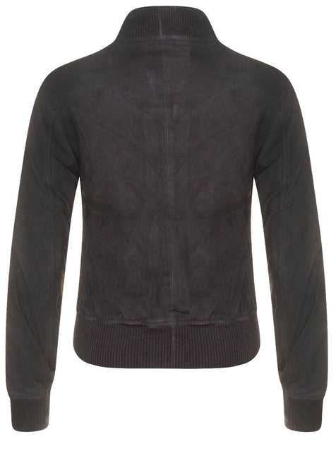 Womens MA-1 Suede Bomber Jacket-Arnhem