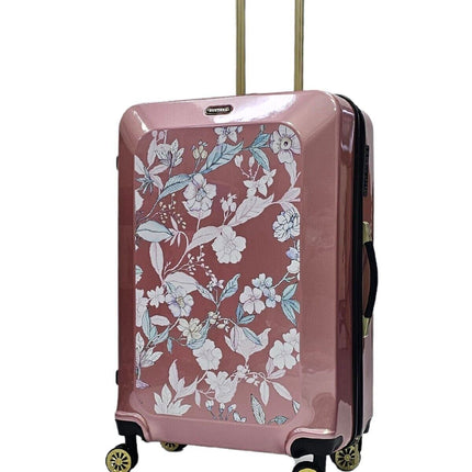 Hard Shell Flower Print Suitcase Luggage Set