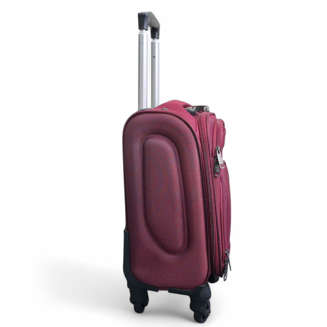 Soft Shell Lightweight Nylon Suitcase Set 4 Wheel Travel Case Holiday Bags