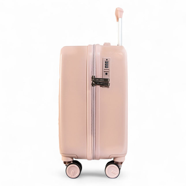Hard Shell Cabin 44 x 22 x 38 cm TSA Secure Luggage Suitcase Suitable for Easyjet, Ryanair