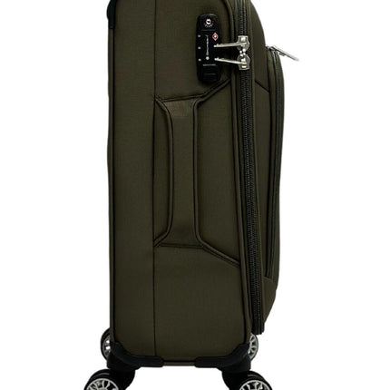 Lightweight Suitcase  4 Wheel Luggage Travel Cabin TSA Soft Bag