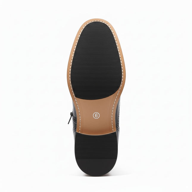 Men's Navy Blue Wingtip Brogue Ankle Dress Chukka Boots