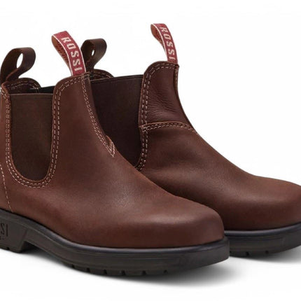 Rossi 303 Endura Redwood Brown Leather Chelsea Boots