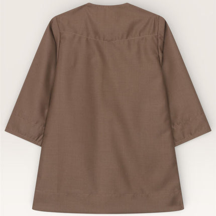 Baby Boys Ramadan Brown Moroccan Thobe Robe Emirati Eid Jubba- B-TT001
