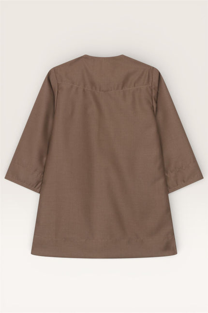 Baby Boys Ramadan Brown Moroccan Thobe Robe Emirati Eid Jubba- B-TT001
