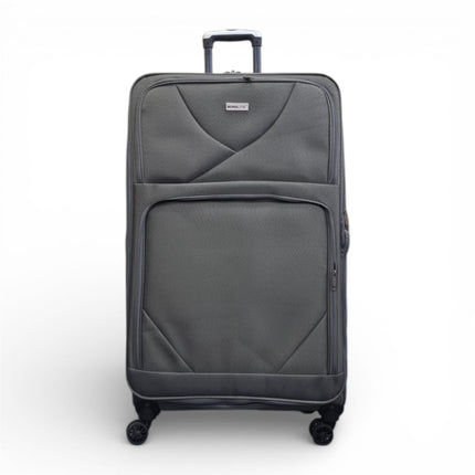 Soft Shell Lightweight Nylon Suitcase Set 4 Wheel Travel Case Holiday Bags