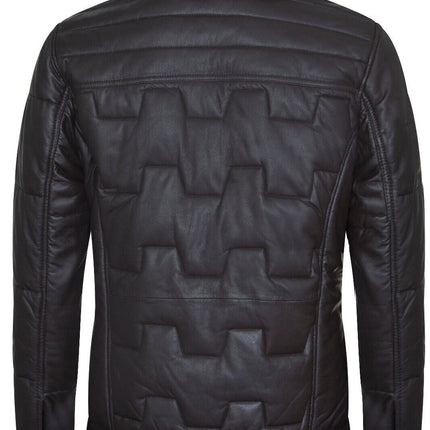 Men's Leather Quilted Biker Jacket - Guayaquil