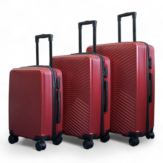 Hardshell Suitcase Set Robust 8 Wheel Cabin Luggage Case Bag