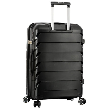 Dual 4 Wheel Hard Shell Strong Luggage Suitcase