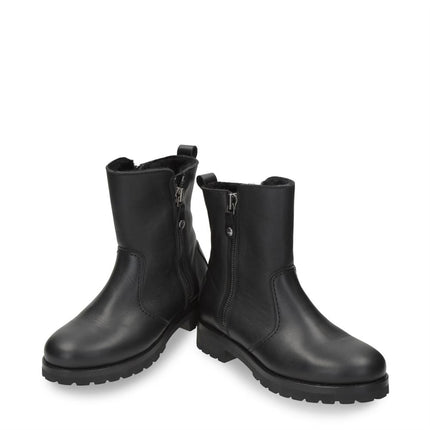 Panama Jack Women's Fabi Igloo B1 Black Waterproof Leather Ankle Boots