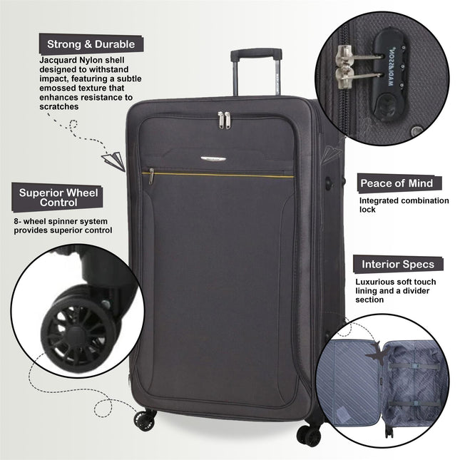 Lightweight Soft Luggage Travel Suitcases