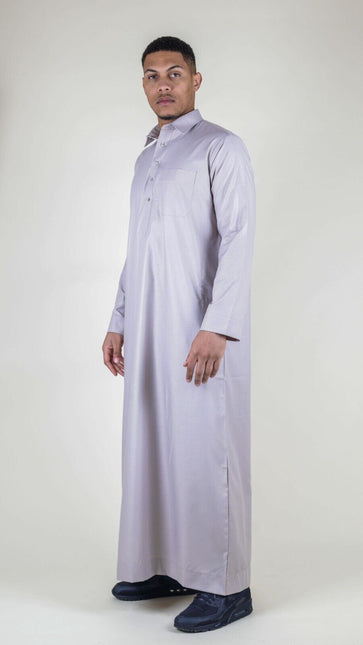 Mens Beige Thobe Jubba Saudi Ramadan Eid Islamic Kaftan Kaudara Arabic Jubbah
