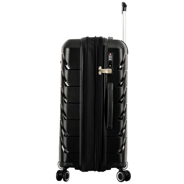 Dual 4 Wheel Hard Shell Strong Luggage Suitcase
