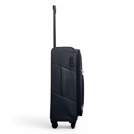 Expandable Soft Shell 4 Wheel Luggage Travel Cabin Suitcase Set Holiday Bags