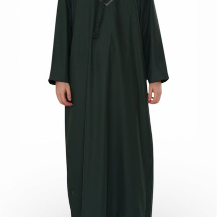 Men's Eid Green Moroccan Thobe Robe Djellaba Ramadan Eid Jubba- HM10