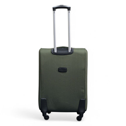 Soft Shell Lightweight Nylon Suitcase Set 4 Wheel Travel Case Holiday Bags