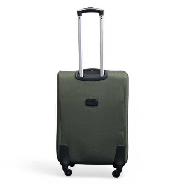 Soft Shell Lightweight Nylon Suitcase Set 4 Wheel Travel Case Holiday Bags