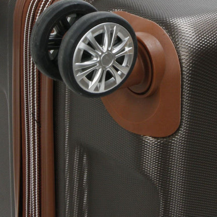 Expandable Hard Shell ABS Suitcase Set 8 Wheel Robust Travel Case Holiday Luggage