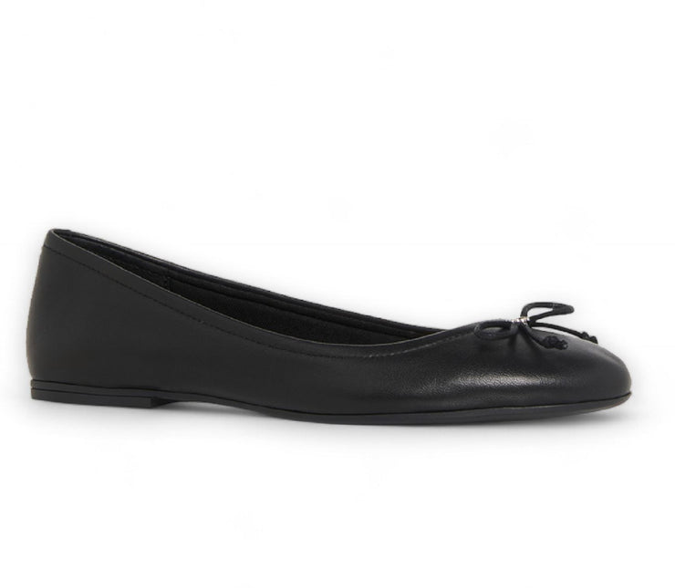 Windsorsmith Womens Black Leather Mocassin Flat Shoes - Babydoll