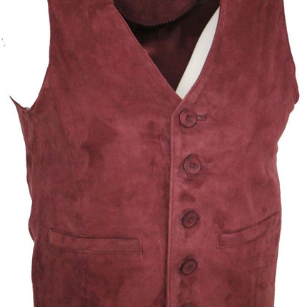 Mens Classic Goat Suede Leather Waistcoat-Norwich