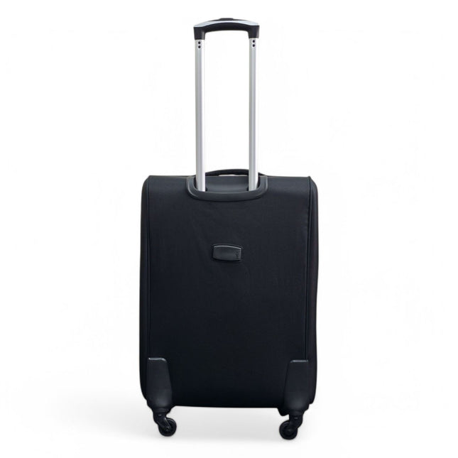 Soft Shell Lightweight Nylon Suitcase Set 4 Wheel Travel Case Holiday Bags