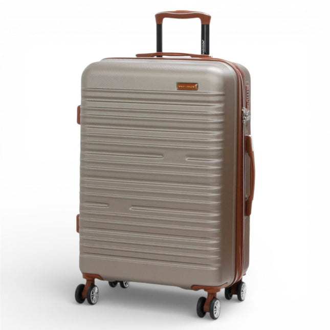 Expandable Hard Shell ABS Suitcase Set 8 Wheel Robust Travel Case Holiday Luggage