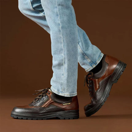 Mephisto Men's Leather Chestnut Brown Walking Shoes - Barracuda MT 742