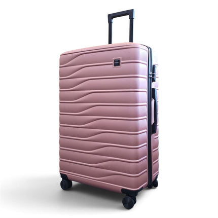 Hardshell Rose Gold Suitcase Set Robust 8 Wheel Luggage Cabin Case Bag