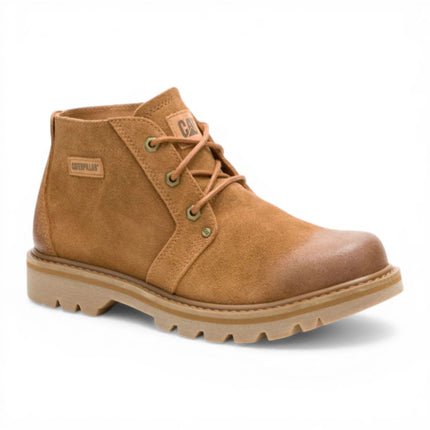 CAT (Caterpillar) Tan Leather Hiking Mid-Cut Chukka Ankle Boots - Grader