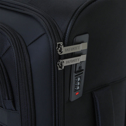 Soft Shell 1680D Cabin Suitcase 56x37x25cm 8 Wheel TSA Lock Luggage